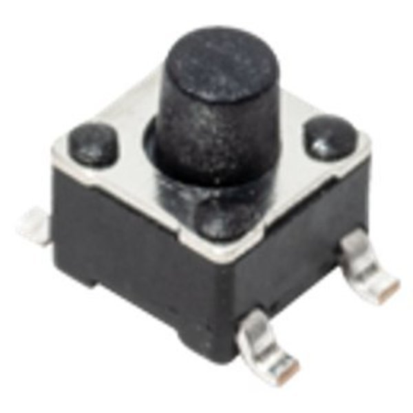 Keypad Switch, 1 Switches, Spst, Momentary-Tactile, 0.05A, 12Vdc, 2.94N, Solder Terminal, Surface, C&K Components, Mfr#: PTS647SK50SMTR2LFS